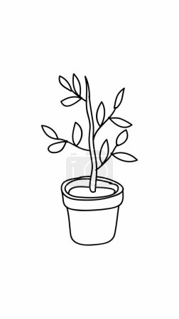 Illustration for Plant in the pot icon, vector illustration - Royalty Free Image