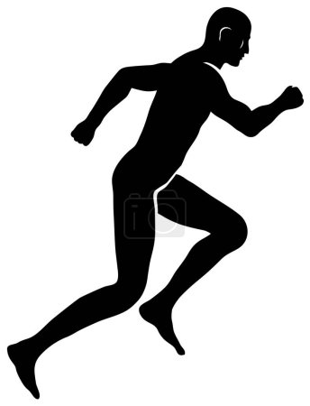 Illustration for Running man icon, vector illustration - Royalty Free Image