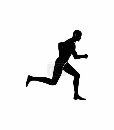 Illustration for Running man icon, vector illustration - Royalty Free Image
