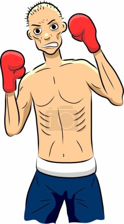 Illustration for Boxer icon, vector illustration - Royalty Free Image