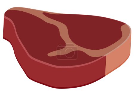 Ilustración de Pedazo de carne icono, vector de ilustración - Imagen libre de derechos