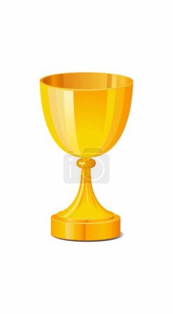 Illustration for Golden cup icon, vector illustration - Royalty Free Image