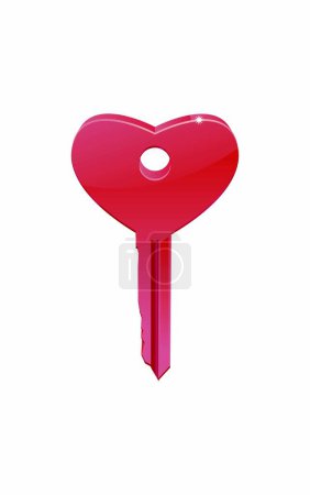 Illustration for Heart shaped paper isolated on the white background - Royalty Free Image