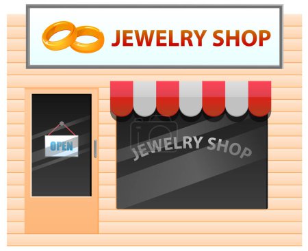 Illustration for Jewelry shop, store, jewelry, jewelry - Royalty Free Image