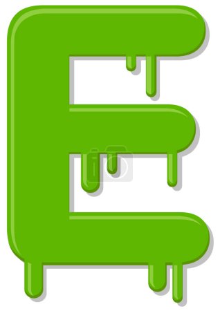 Illustration for E letter icon, vector illustration - Royalty Free Image