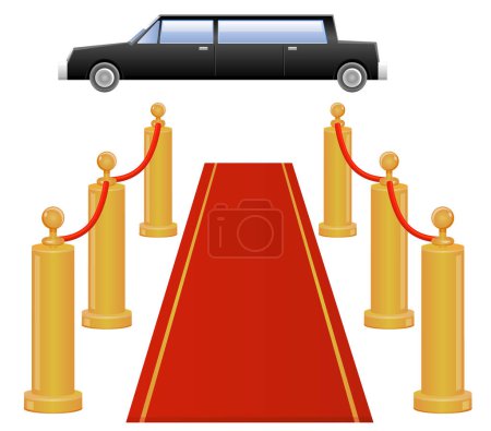 Illustration for Carpet on the road - Royalty Free Image