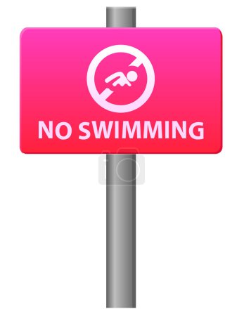 Ilustración de Natación sin signo de símbolo de natación - Imagen libre de derechos