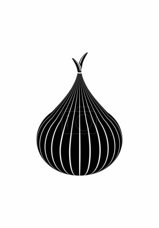 Illustration for Fresh garlic icon, simple style - Royalty Free Image