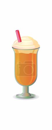 Téléchargez les illustrations : Icône crème glacée, style dessin animé - en licence libre de droit