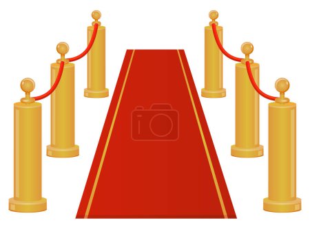Téléchargez les illustrations : Icône tapis rouge, illustration vectorielle - en licence libre de droit