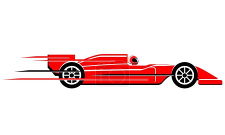 Téléchargez les illustrations : Icône de voiture de vitesse, illustration vectorielle - en licence libre de droit