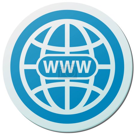 Ilustración de Mundo. icono web ilustración simple - Imagen libre de derechos