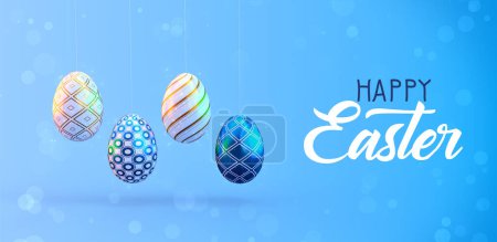 Happy Easter day celebration background