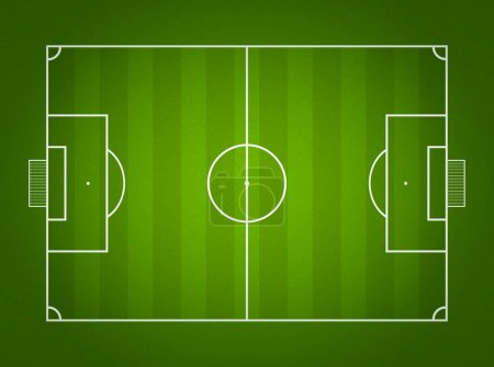 Photo for Top view of a vector football field with grass texture - Royalty Free Image