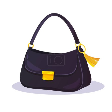Illustration for Fashionable ladies handbag. Vector illustration - Royalty Free Image