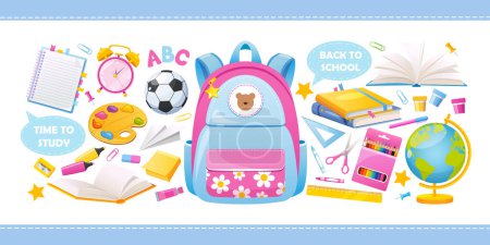 Illustration for Back to school elements collection - Royalty Free Image