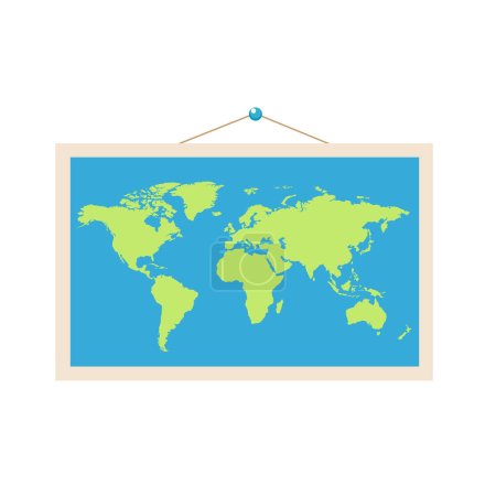 Karte der Welt Illustration