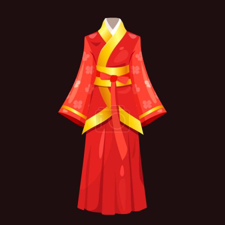 Japanische Nationaltracht Kimono.