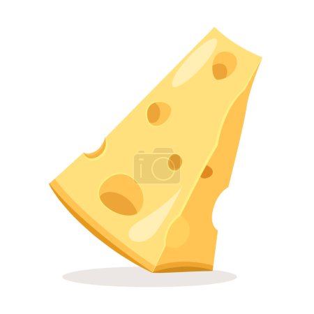 Piece of tasty gourmet cheese isolated on white background.