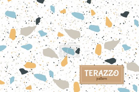 Vector bunte Terrazzo-Hintergrund-Design