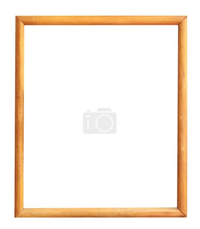 Photo for Woodden frame isolated on white background - Royalty Free Image