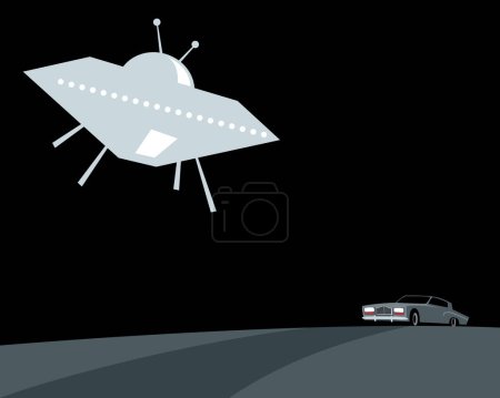 Ein Treffen mit einem UFO auf einer Nachtautobahn.