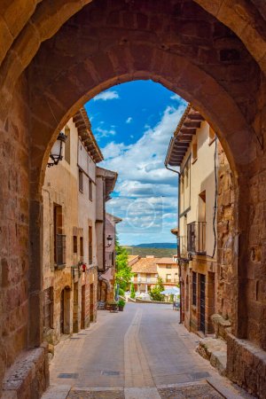 Photo for Medieval street in the old town Of Atienza, Spain. - Royalty Free Image