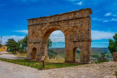 Photo for Roman arch in Spanish town Medinaceli. - Royalty Free Image