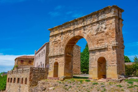 Roman arch in Spanish town Medinaceli.