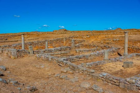 Photo for Ancient ruins of Numancia near Soria, Spain. - Royalty Free Image