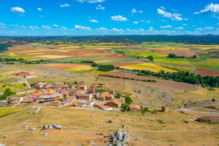 Photo for Aerial view of Gormaz village in Spain. - Royalty Free Image