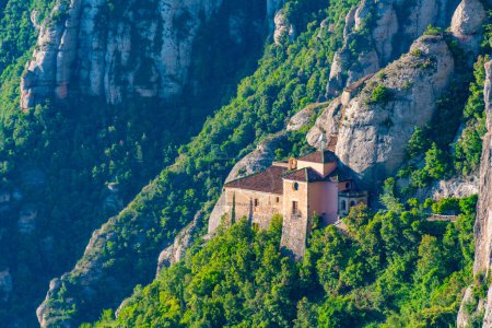 Photo for Santa Cova de Montserrat church in Spain. - Royalty Free Image