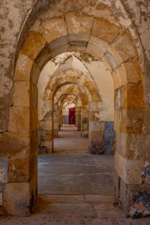 Photo for Vaulted room at Castell de Sant Ferran in Spanish town Figueres. - Royalty Free Image