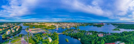 Photo for Panorama view of Finnish town Oulu. - Royalty Free Image