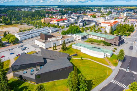Téléchargez les photos : Complexe de bâtiments modernes par Alvar Aalto dans la ville finlandaise Seinajoki . - en image libre de droit
