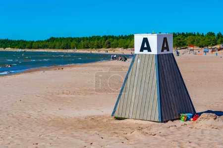 Foto de Día de verano en la playa de Yyteri en Finlandia. - Imagen libre de derechos