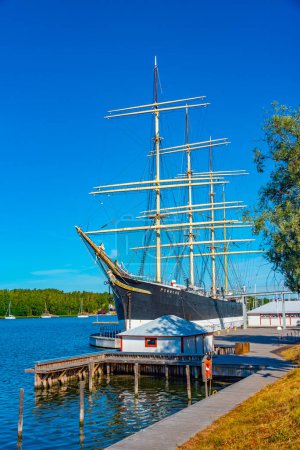 Foto de Buque histórico Pommern en Mariehamn en las islas Aland, Finlandia. - Imagen libre de derechos