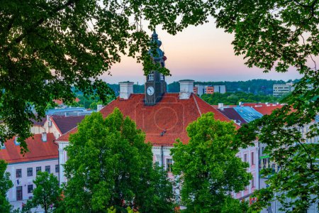 Foto de Vista aérea del ayuntamiento de Tartu, Estonia. - Imagen libre de derechos