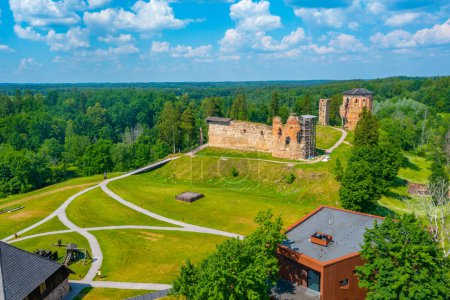 Foto de Castillo episcopal Vastseliina en Estonia. - Imagen libre de derechos
