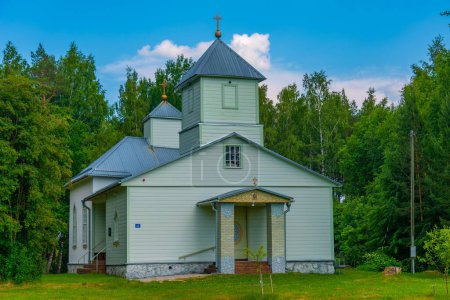 Foto de Iglesia Obinitsa de la Transfiguración de Nuestro Señor en Estonia. - Imagen libre de derechos