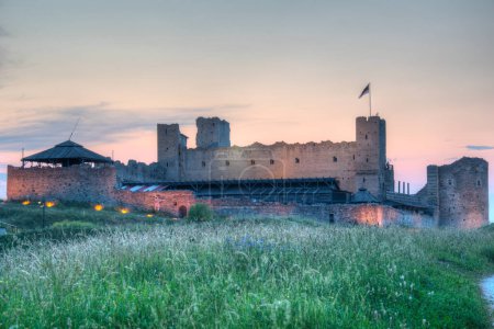 Photo for Sunset view of Rakvere Linnus castle in Estonia. - Royalty Free Image