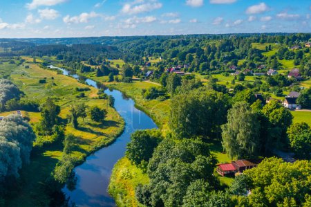 Photo for View of Abava river in Latvia. - Royalty Free Image