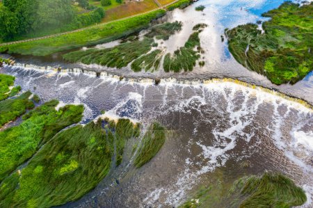 Photo for Venta waterfall at Latvian village Kuldiga. - Royalty Free Image