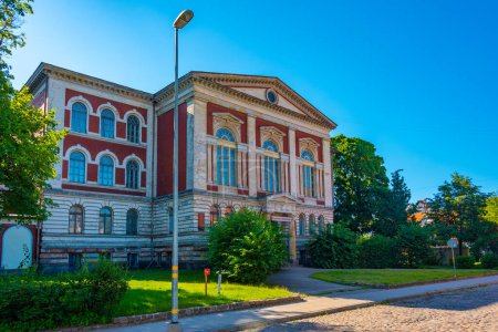 Foto de Vista de la universidad Liepaja en Letonia. - Imagen libre de derechos