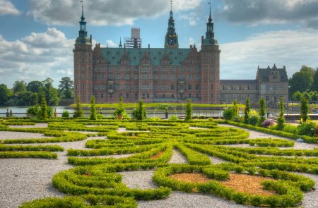 Photo for Gardens of Frederiksborg Slot palace in Denmark. - Royalty Free Image