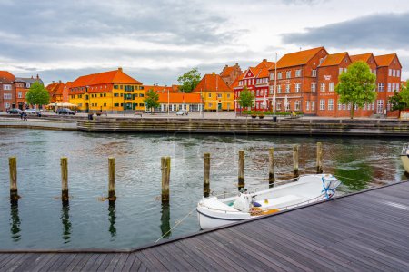 Foto de Frente al mar de la ciudad danesa Kerteminde. - Imagen libre de derechos