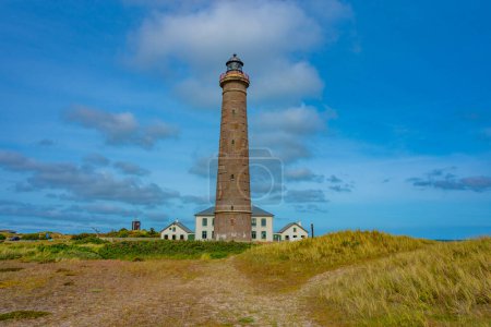 Photo for Skagen Gray Lighthouse in Denmark. - Royalty Free Image