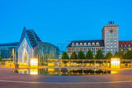 Photo for Sunrise view of the university of Leipzig in Germany. - Royalty Free Image