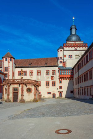 Photo for Inner courtyard of Marienberg fortress in Wurzburg, Germany. - Royalty Free Image