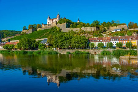 Photo for Panorama view of Marienberg fortress in Wurzburg, Germany. - Royalty Free Image